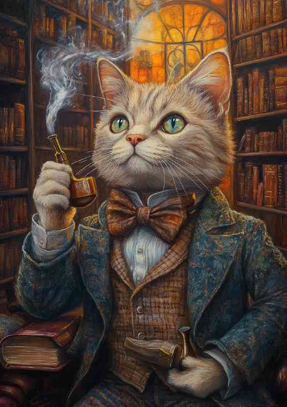 Cat in english atire