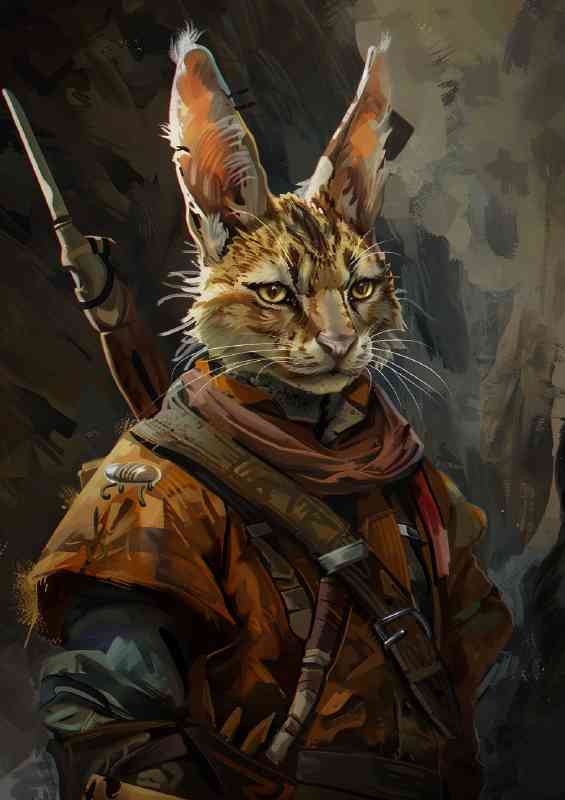 Giant rabbit ears with swords