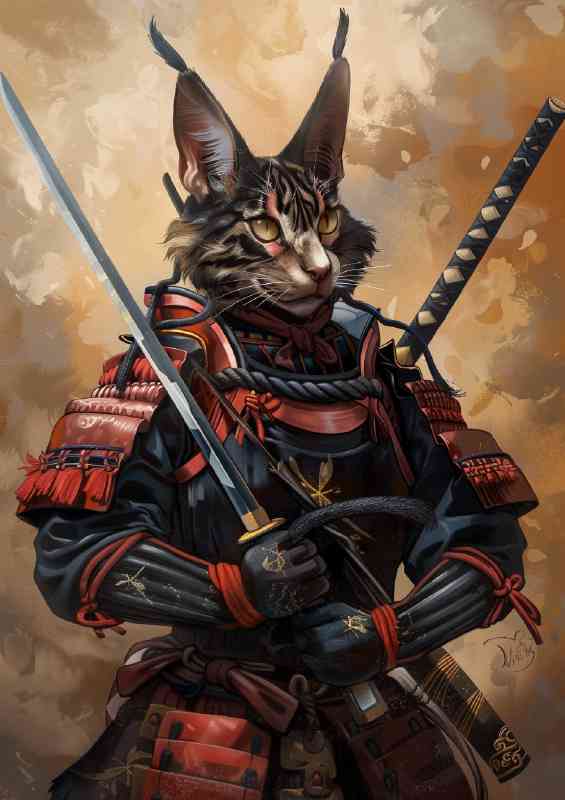 Manc Cat samurai