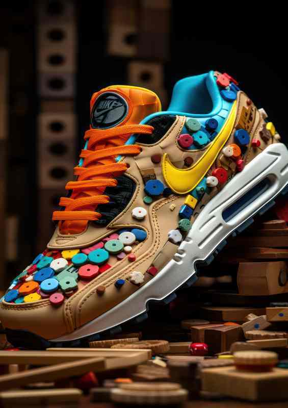 Rainbow Revel Sneaker Artistry in Motion