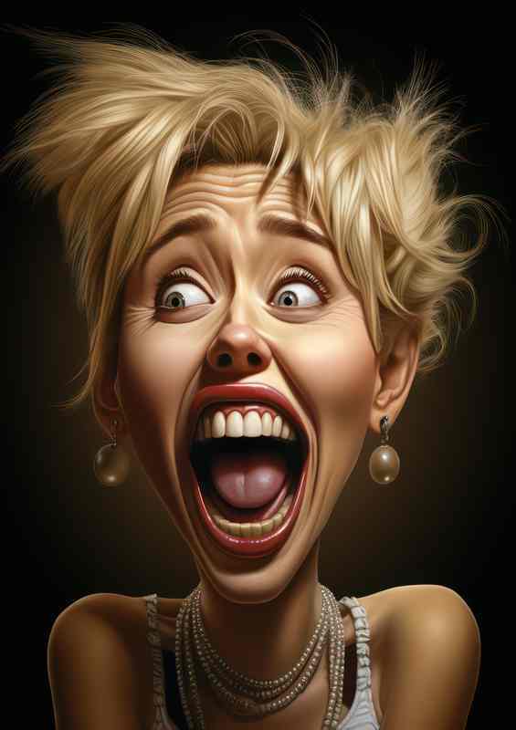 Caricature of Miley Cyrus