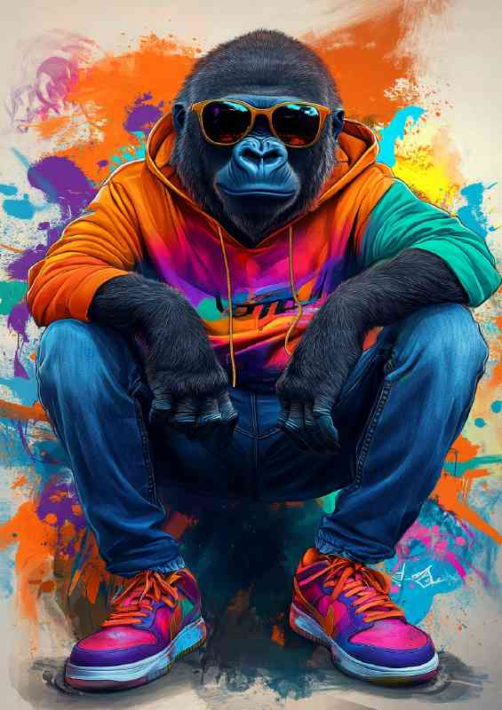 Gorrilla looking street wise hip