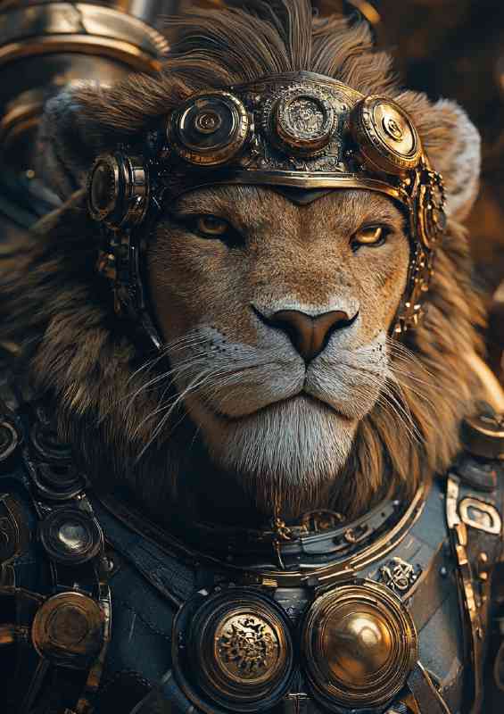 Inspiring Lion magestic warrior