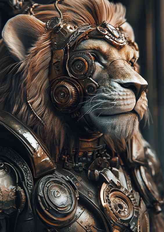 Inspiring Magestic Lion steampunk
