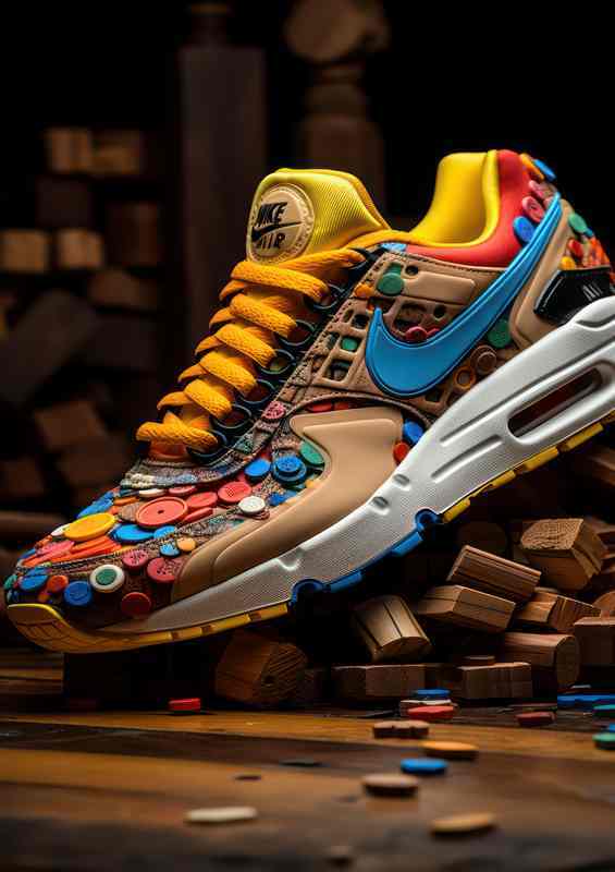 Vibrant Footwear Visions Dance on Canvas