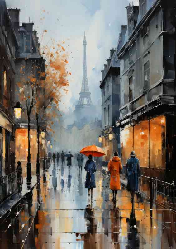 Walking on a paris street