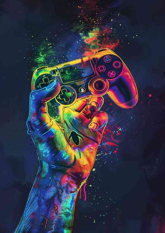 Colourful game controller