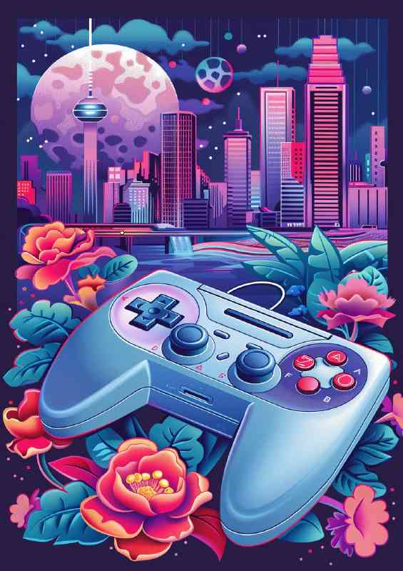 Retro gaming controller inner city