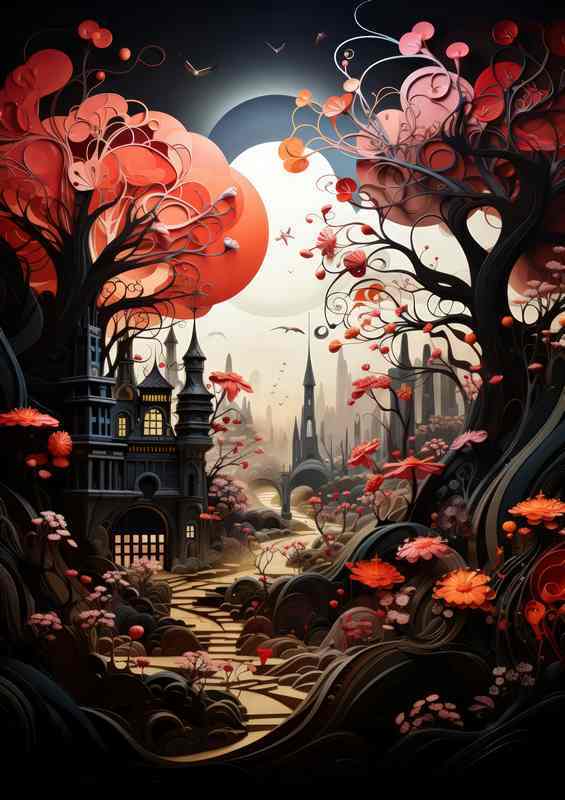 Artistic Elevation Paper Craft Village