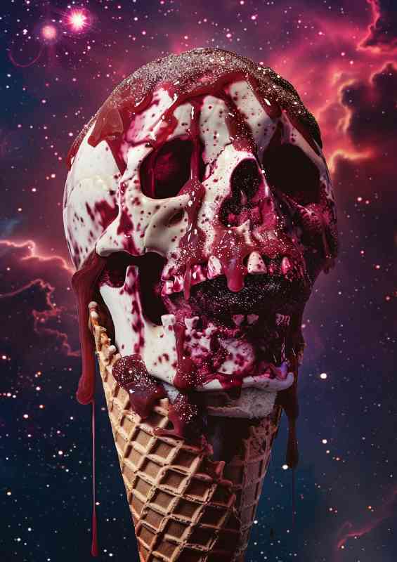 Ice cream and the skull