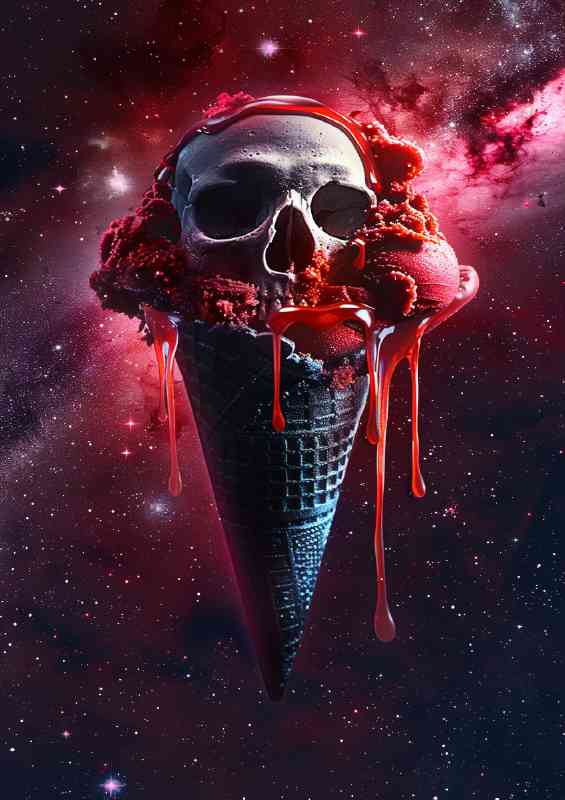 The black cone icecream