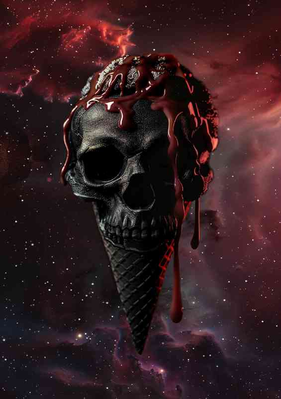 The dark ice cream cone