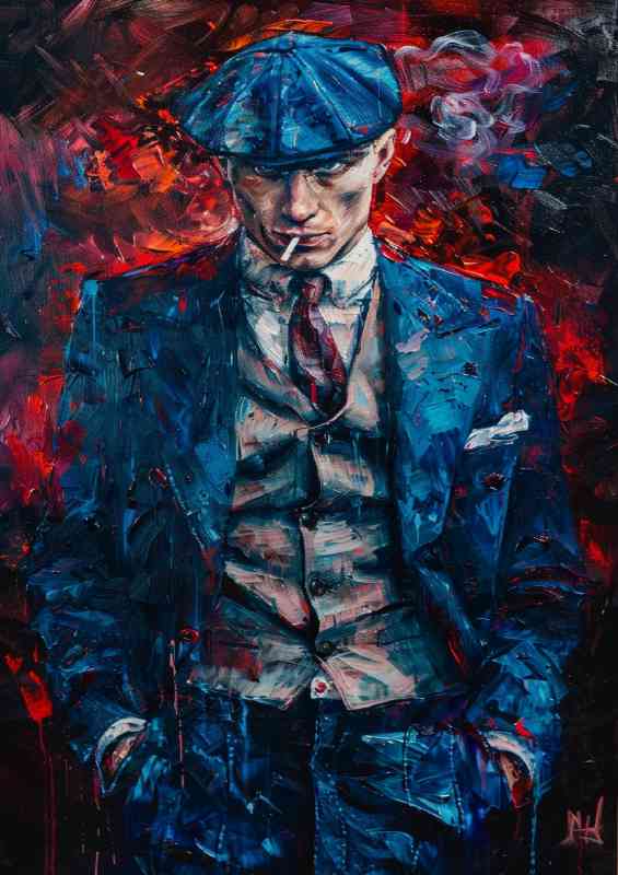 A gang member of the old gangster peaky blinders
