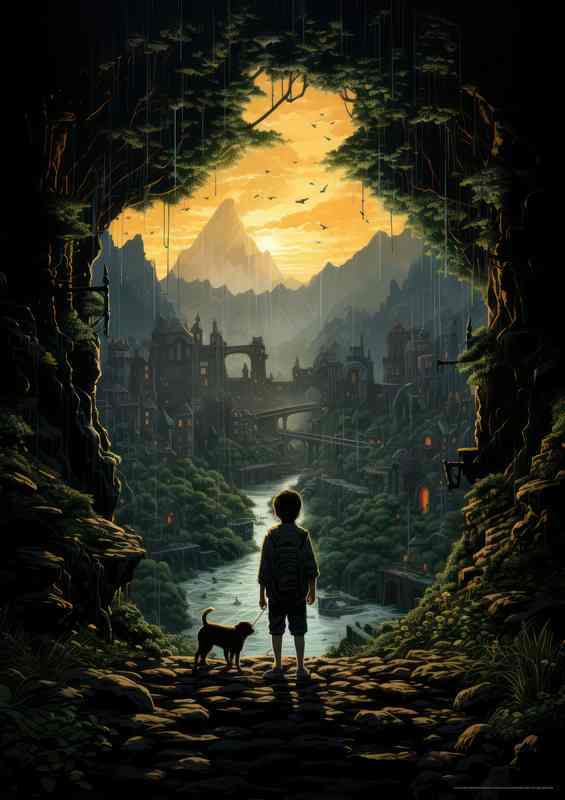 Enchanted Gaze | Forest Wilderness Metal Poster