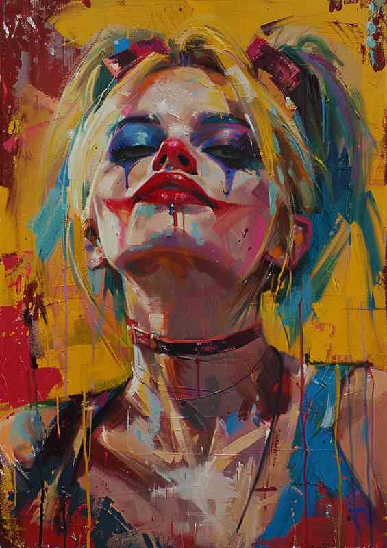 Artistic version of harley quinn