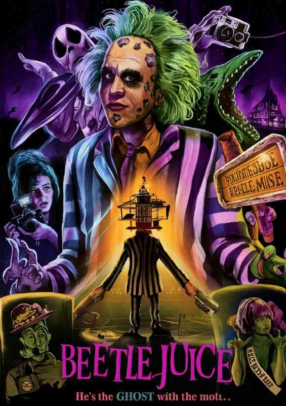 Beetle juice crazy head