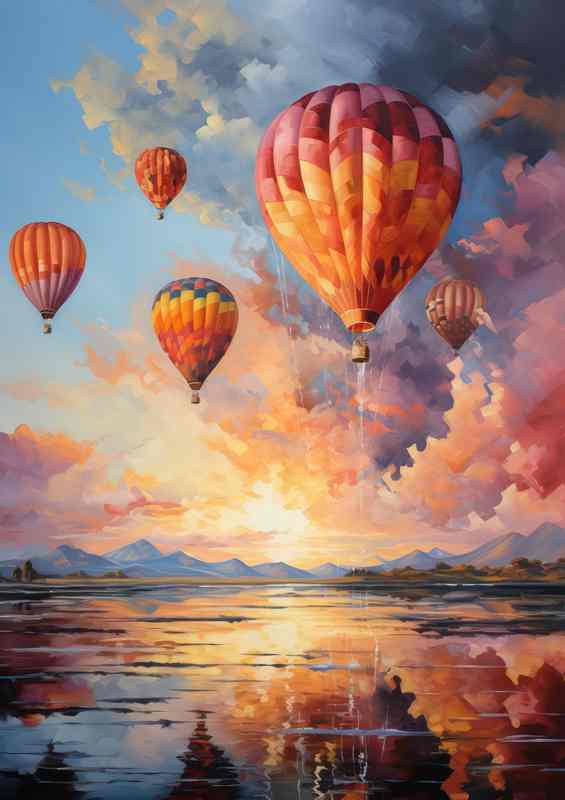 Floating Wonders Colorful Balloons Adorn the Sky