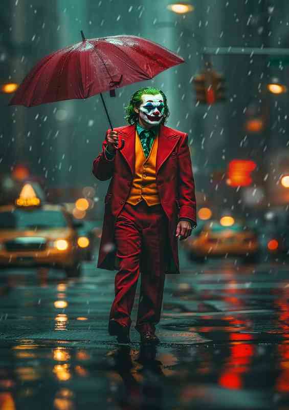 Dancing in the rain heath ladger style poster
