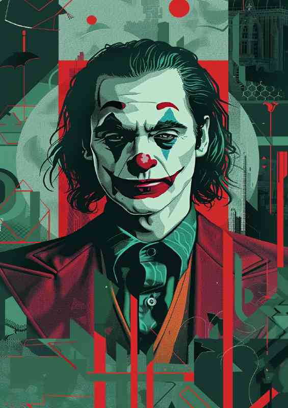 Dark side of the joker abstract