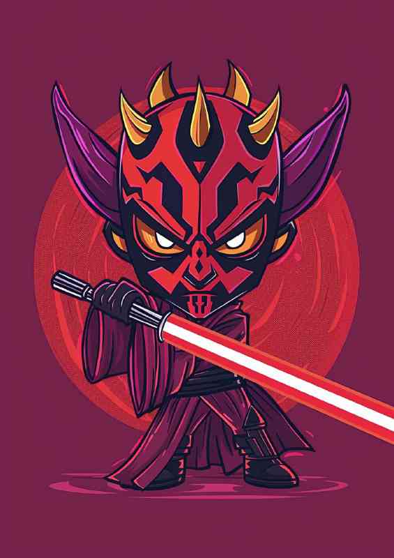 Darth maul cartoon style