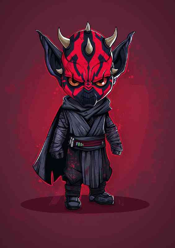Darthmaul painted street art