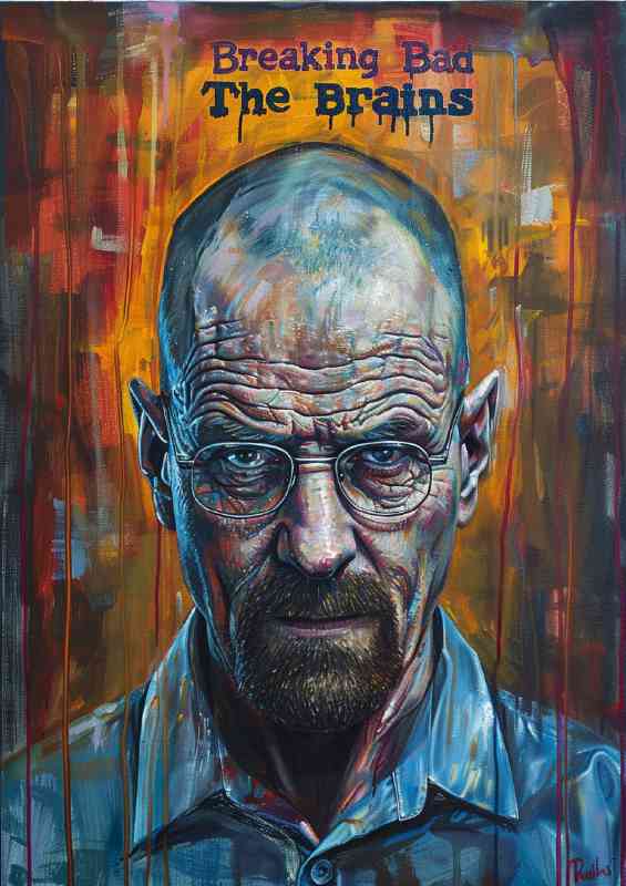 Oil painting style breaking bad the brains