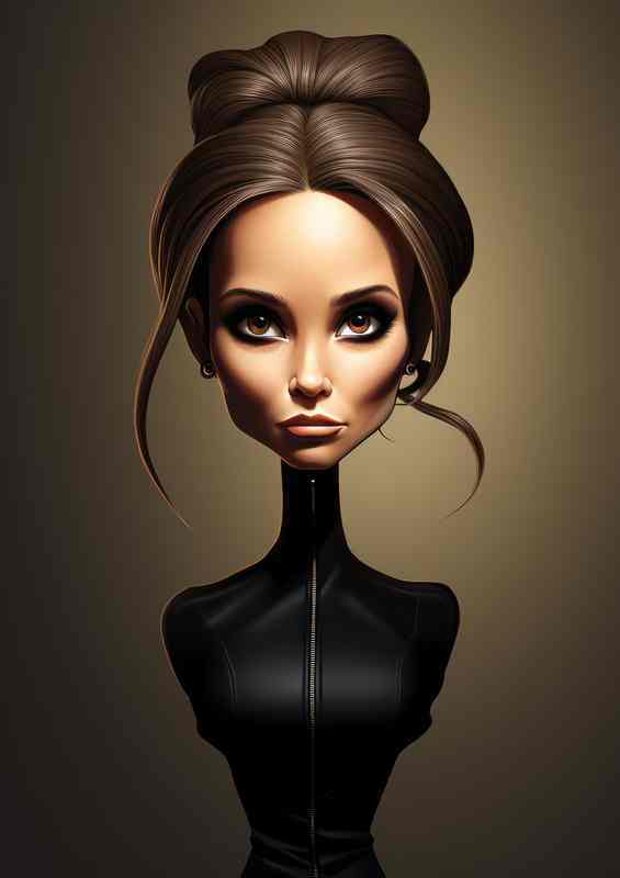 Caricature of Victoria Beckham