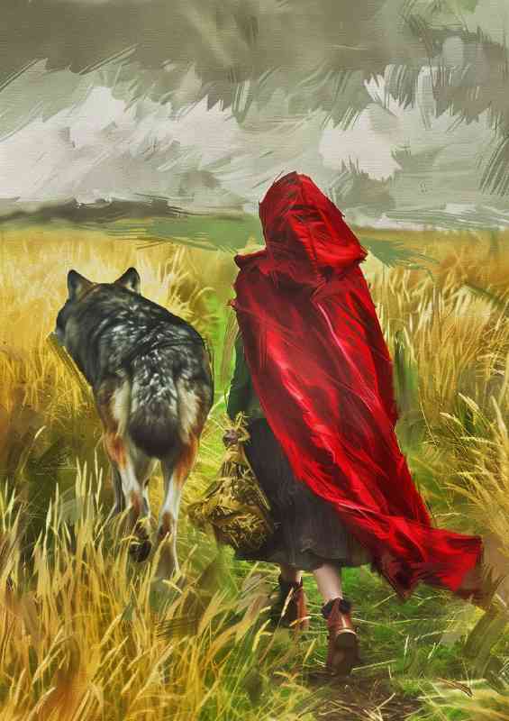 Red cloak walking the wolves