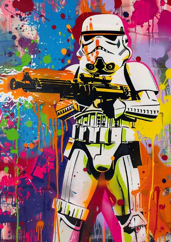 Stormtrooper with his super soaker pistol