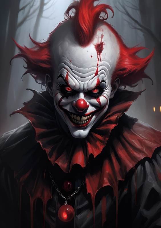 The crazy deamon clown