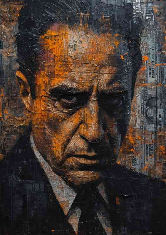 The godfarther painted mixed media style
