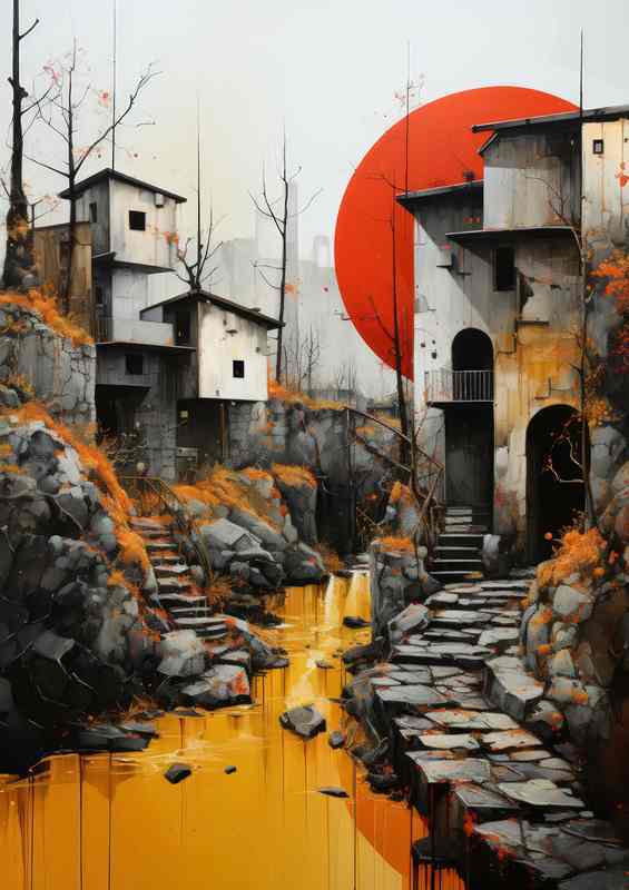 Red Sun Yellow River