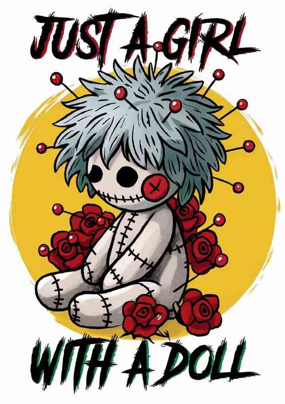 Voodoo just a girl with a doll horror