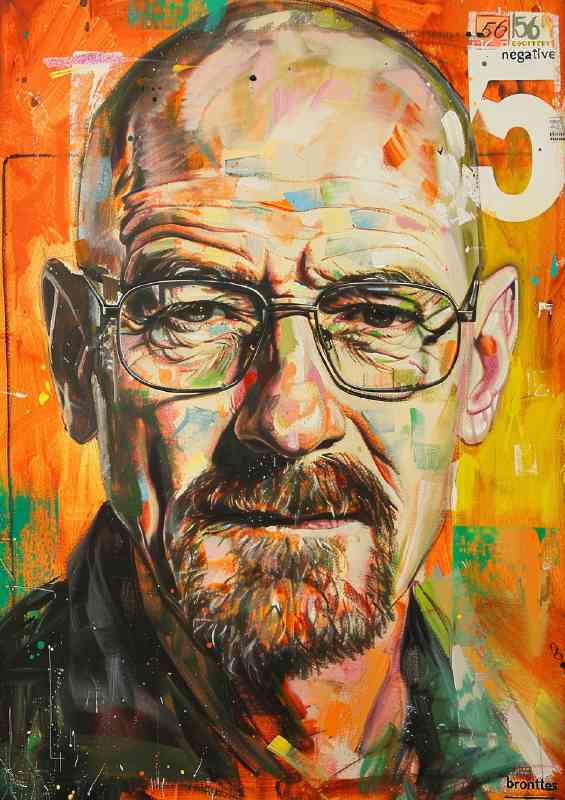 Walter white painted style art