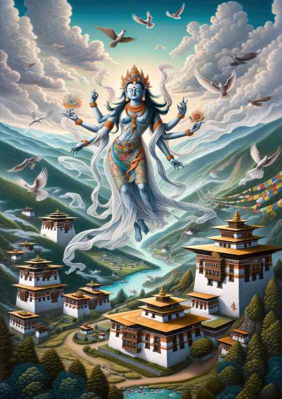 Bhutanese deity Yulha local spirits of the land