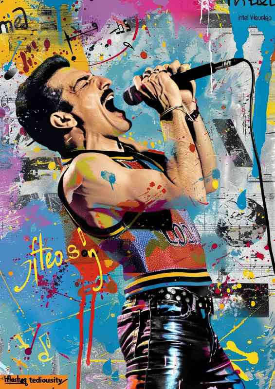 Freddie mercury magazine cover style