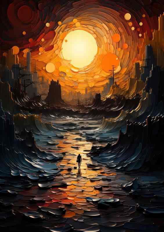 Sunset at the end of days