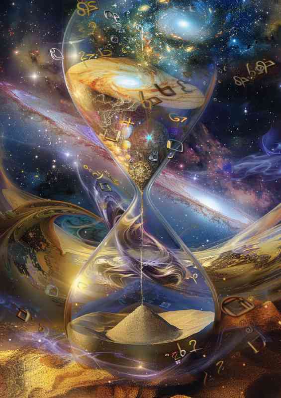 Sand of time hourglass and the cosmos