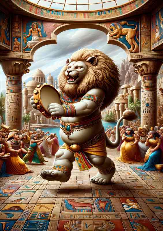 Egyptian god Bes dwarf god of households