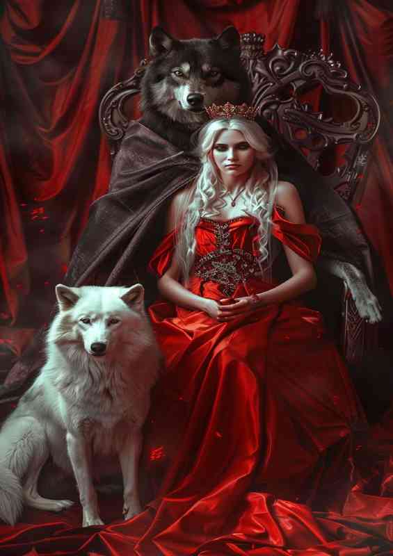 Lady in the red dress