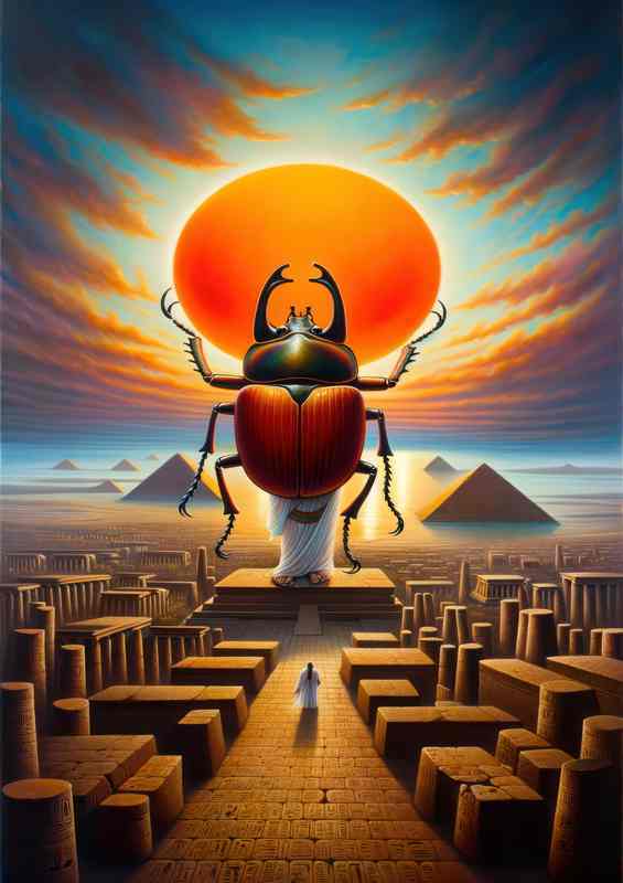 Egyptian god Khepri scarab beetle god of rebirth