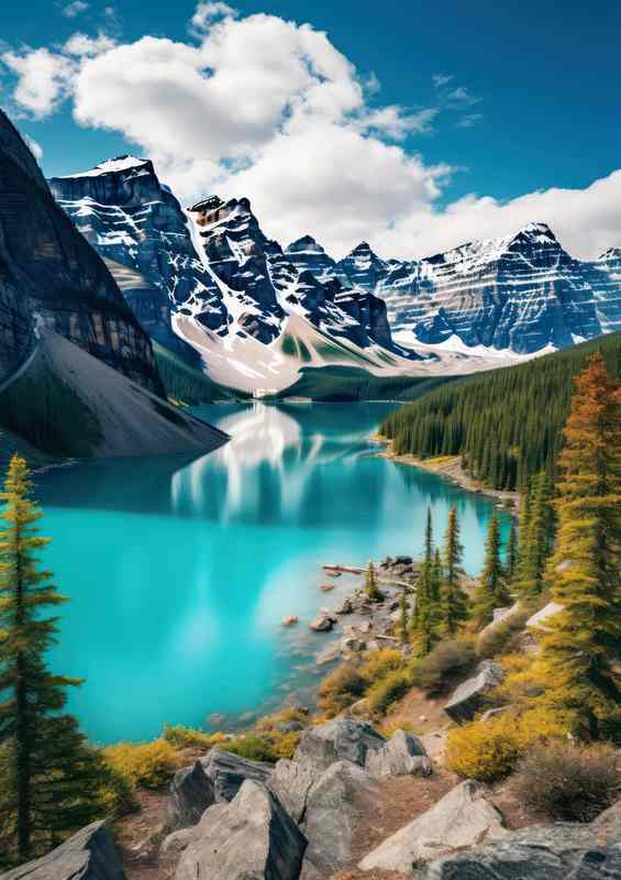 A Sunny Day Mountain Majesty