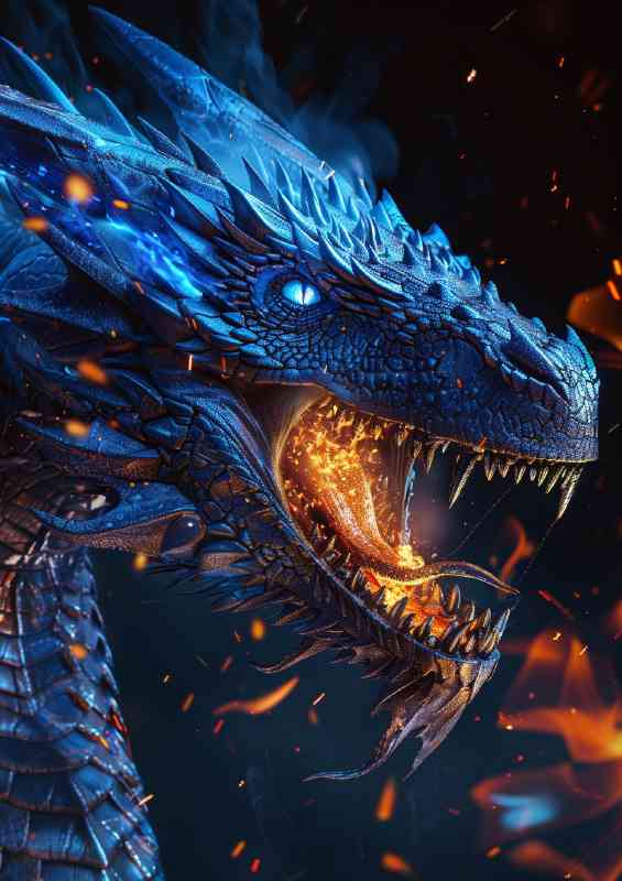 World of fantasy the blue dragon