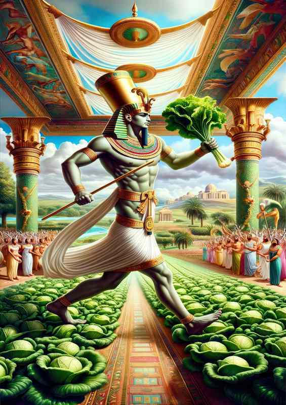 Egyptian god Min god of fertility and lettuce