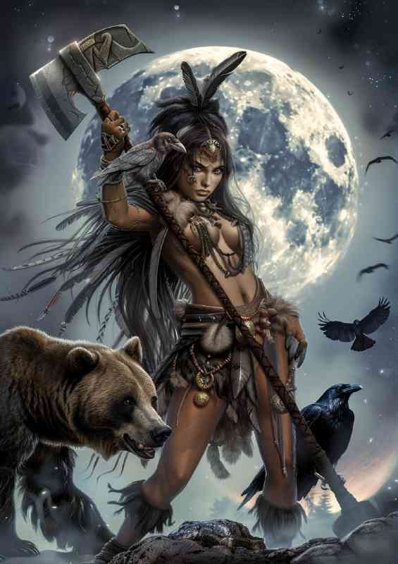 shaman woman in the wild