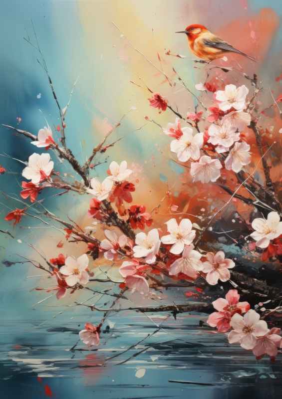 Blossom on the river