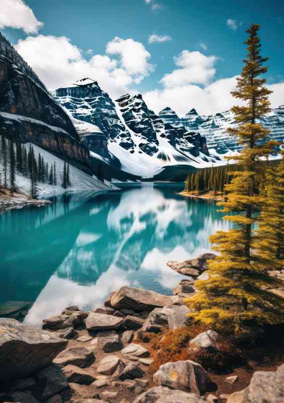 Lake And Mountains In Harmony