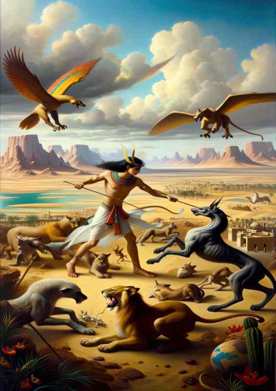 Shed Metal Poster - Guardian of Beasts