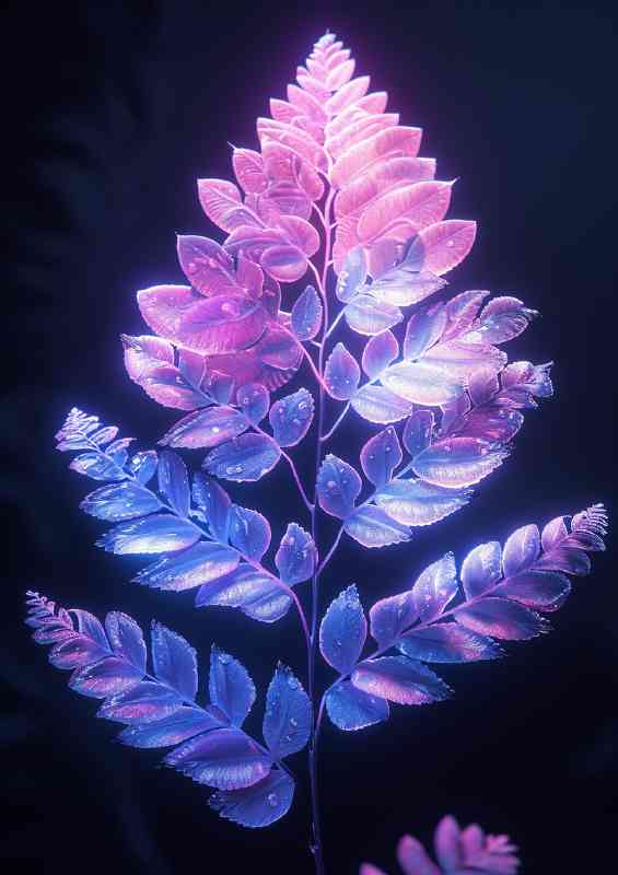 The purple fern leaf