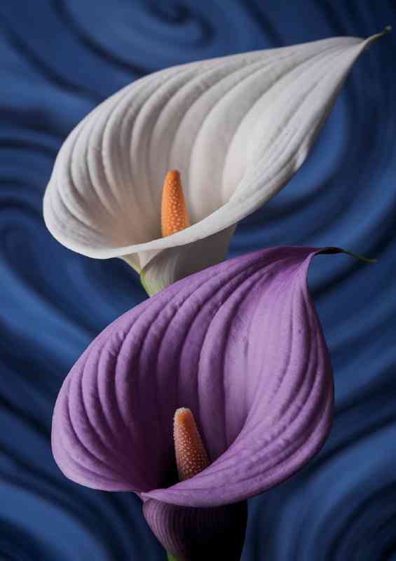 Two detailed lilly flowers